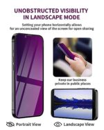 2 Pack Privacy Screen Protector for iPhone 13 Pro Max/14 Plus Tempered Glass - Image 6