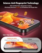 UNBREAKcable for iPhone 16 Screen Protector [Quick-Installation Box] 3-Pack 9H+ - Image 6