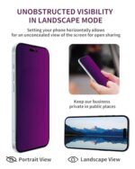 2 Pack Privacy Screen Protector for iPhone 17 Pro Max Tempered Glass 6.9'' - Image 6