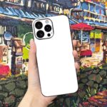 Solid Color Skin Wrap Compatible with iPhone 15 Pro Max (White) - Image 5