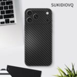 2 Pack for iPhone 17 Pro Max Skin Wrap Using 3M Transparent Matte Carbon Fiber - Image 6