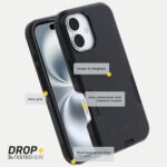 OtterBox iPhone 16 Commuter Series Case - Black, Thin & Protective iPhone Case - Image 4