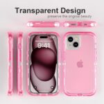 Follaroma for iPhone 15 Case, Heavy Duty Shockproof Protection Phone Cases - Image 4