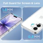 CACOE Magnetic Case for iPhone 17 6.3 inch, Clear - Image 6