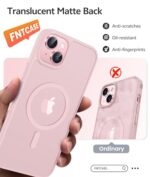 FNTCASE for iPhone 15/14/13 Case, Fit for Magsafe, Glass Screen Protector - Image 6