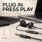Betron BS10 Earphones Wired Earbud Headphones with Microphone, Black - Image 6