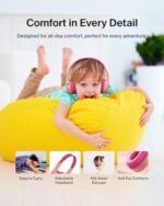 Belkin SoundForm Mini Kids Wired Headphones w/USB C to 3.5mm Dongle - Image 6