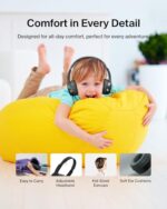 Belkin SoundForm Mini Kids Wired Headphones w/USB C to 3.5mm Dongle (B0FLB4SHNT) - Image 6