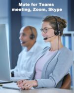 USB Headset with Microphone for PC Laptop Office Phone Meeting Zoom Skype - Image 6