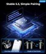 Wireless Earbuds Bluetooth Headphones, 50H Playtime Ear Buds with Mic - Image 6