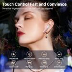 Wireless Earbuds, Bluetooth 5.3 Headphones HiFi Stereo 50H Playback LED Digital - Image 6