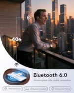 Bluetooth Headset V6.0, Open Ear Wireless Earpiece with Noise Canceling Mic - Image 6