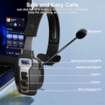 BRAMMAR Trucker Bluetooth Headset with AI Noise Cancellation Microphone - Image 6