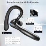 Sisism Bluetooth Headset, Wireless Bluetooth Earpiece with 400mAh Charging Case - Image 6