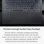 Acer Swift 16 AI Laptop 16" WUXGA 120Hz Touchscreen (100% sRGB) AMD 10-core - Image 6