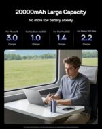 Baseus Laptop Power Bank, 20,000mAh 145W Small Portable Charger Built-in - Image 7