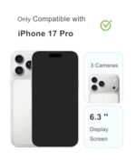 2 Pack Protective Films Compatible with iPhone 17 Pro (Orange) - Image 8