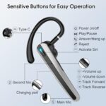 Atheewon Bluetooth Headset V5.3, Wireless Headset with ENC Noise Canceling Mic - Image 7