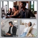 Bluetooth Headset with Microphone, 60 Hrs Bluetooth Headphones with Mic - Image 7