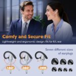 Bluetooth Headset, Wireless Headset with Dual-Mics & Noise Cancelling - Image 7