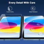 BLOSOMEET 2 Pack Screen Protector for iPad 11th A16 2025 & 10th Generation 10.9 - Image 6