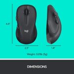 Logitech M510 Full Size Ambidextrous 2.4 GHz Wireless Mouse - Image 7