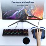 TECKNET 2 Pack Gaming Ergonomic Mouse Pad with Wrist Support Black - Image 7