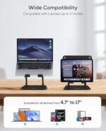 Nulaxy Fully Adjustable Laptop Stand for Desk - Image 6