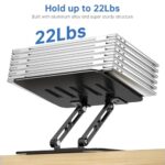 Laptop Stand for Desk Adjustable Computer Stand with 360 Rotating Base Ergonomic - Image 7