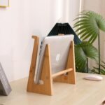 Wooden Laptop Stand Vertical Laptop for 13-18.6in Bamboo Stand for Desk - Image 7