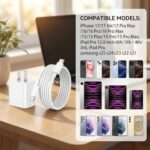 iPhone 17 16 15 Charger Fast Charging,2Pack 20W Apple iPad USB C Wall Charger - Image 7