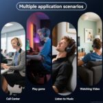 Wireless Headset with Mic for Work, Wireless Headphones with Mic(Noise - Image 7
