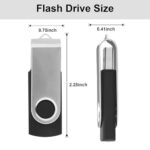 Swivel Design 16GB USB Flash Drive with Keychain - Image 7
