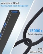 VIENON USB C Hub USB Hub 3.0 with SD Card Reader(8-in-1) - Image 7