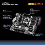 ASRock B760M Pro-A/D4 WiFi Micro ATX Motherboard, Intel LGA1700, DDR4 5333+ (OC) - Image 7