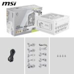 MSI MAG A1000GL PCIE5 White, Fully Modular Compact Gaming 1000W Power Supply - Image 7
