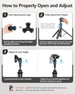 UBeesize 72'' Magnetic Tripod for iPhone with Remote - Image 7