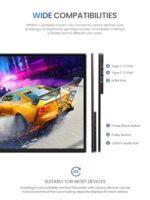 UPERFECT Portable Monitor 21.5", FHD 1080P 100Hz QLED 125% sRGB Gaming Monitor - Image 7