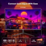 24 Inch Curved Monitor, FHD 1080P 100Hz VA Computer Display for PC - Image 7