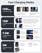 TOZO W1 Max 15W Fast Wireless Charging, Anti-Slip, Sleep-Friendly - Image 7