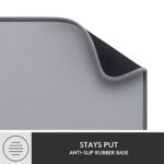 Logitech Desk Mat Studio Series Large Pad 30L x 70W cm - Mid Grey - Image 7