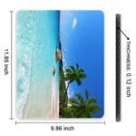 Auhoahsil Mouse Pad, 12 x 10 in Summer Beach Theme Computer Mouse Pad for Desk - Image 7