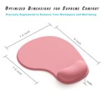 Office Mousepad with Gel Wrist Support - Ergonomic Gaming Desktop Mouse Pad - Image 7