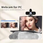 Webcam for Computer, USB Plug&Play, Auto Low Light Correction, Privacy Cover - Image 7