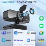 Webcam Full HD 1080P with Built-in Microphone and Rotatable Tripod - Image 7