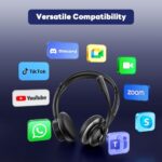 Bluetooth Headset, Wireless Headset with Mic for Work - Image 7