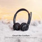 LEVN Wireless Headset, Wireless Headset with Mic for Work, AI Noise Cancelling - Image 7