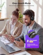 Wireless Headset with Mic for Work With Charging Stand & USB Dongle - Image 7