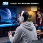 AOC 2.4GHz Wireless Gaming Headset for PS5, PS4, PC, Switch, 45Hr, White - Image 7