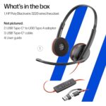 Poly Blackwire 3220 Wired Headset with Mic, Hi-Fi Stereo Sound - Image 7